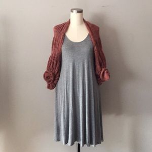 Anthropologie Rust Shrug